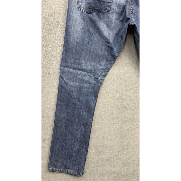 Original SYN Denim Jeans 1983 Men's Size 36X34 Blue Destroyed Distressed - Picture 16 of 16
